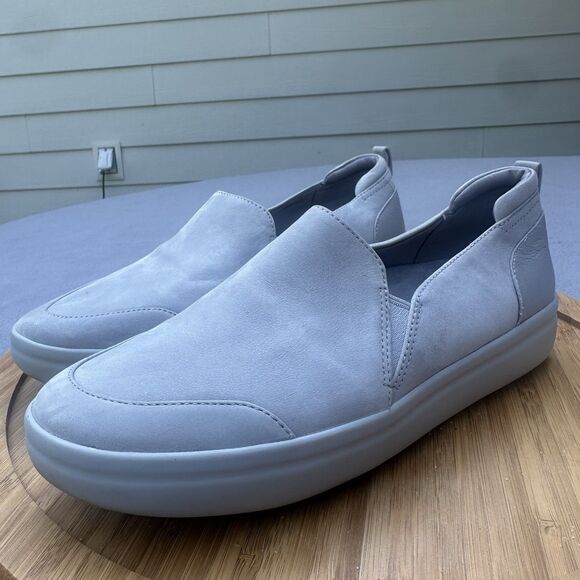 Vionic Penelope Slip-On Sneakers Wome's Size 7.5 Gray Nubuck Leather Comfort - Picture 1 of 9